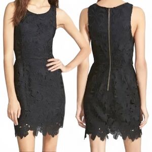 ASTR the Label Lace Crochet Black Women’s Black Sleeveless Midi Dress Sz XS